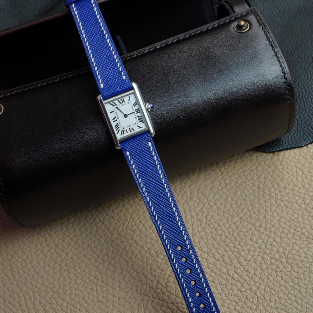 Saffiano Leather Strap for Cartier Tank