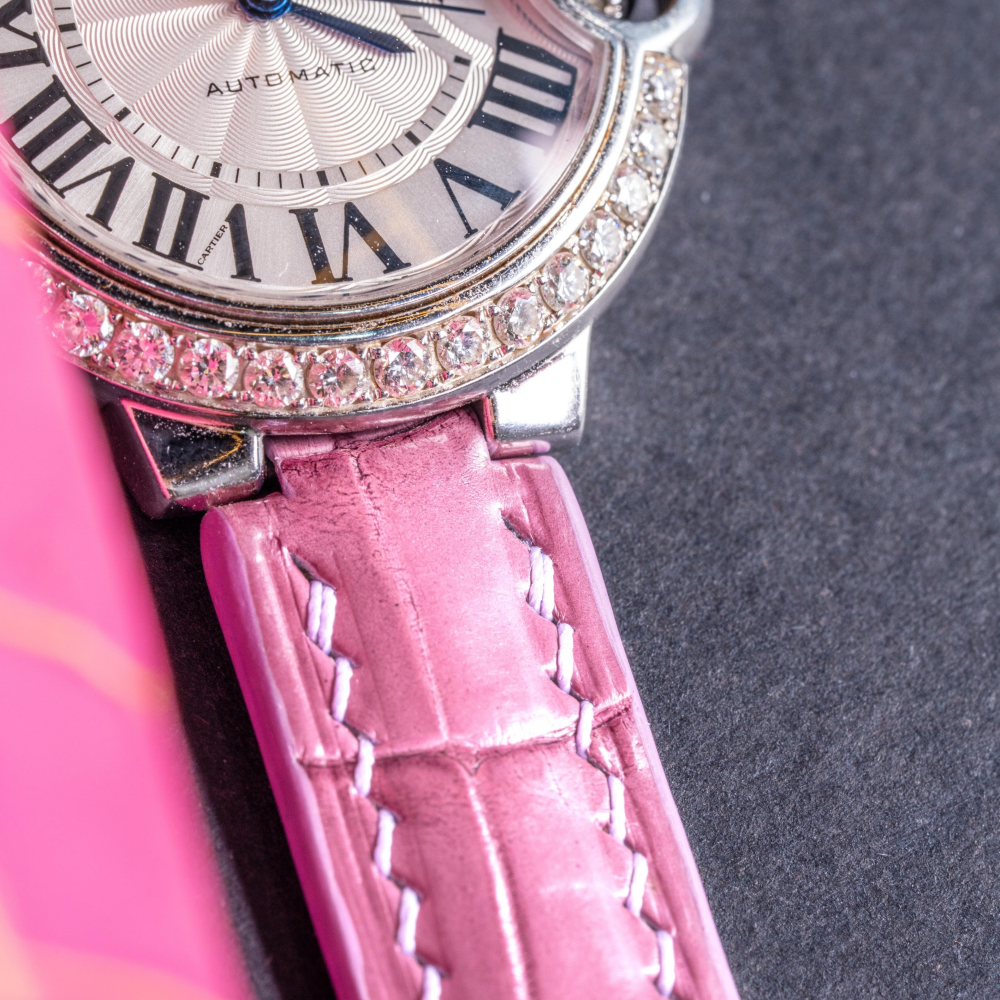 Cartier Ballon Bleu Alligator Leather Strap – Deployant Clasp