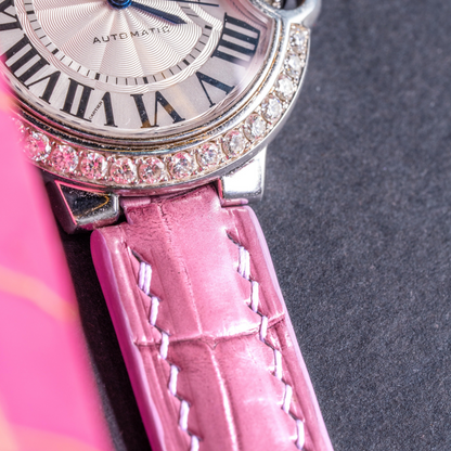 Cartier Ballon Bleu Alligator Leather Strap – Deployant Clasp