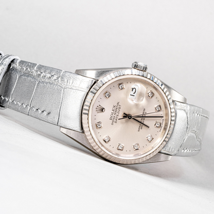 Alligator Leather Strap for Rolex Datejust