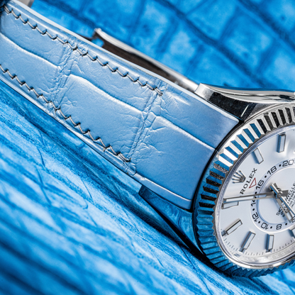 Alligator Leather Strap for Rolex Sky-Dweller