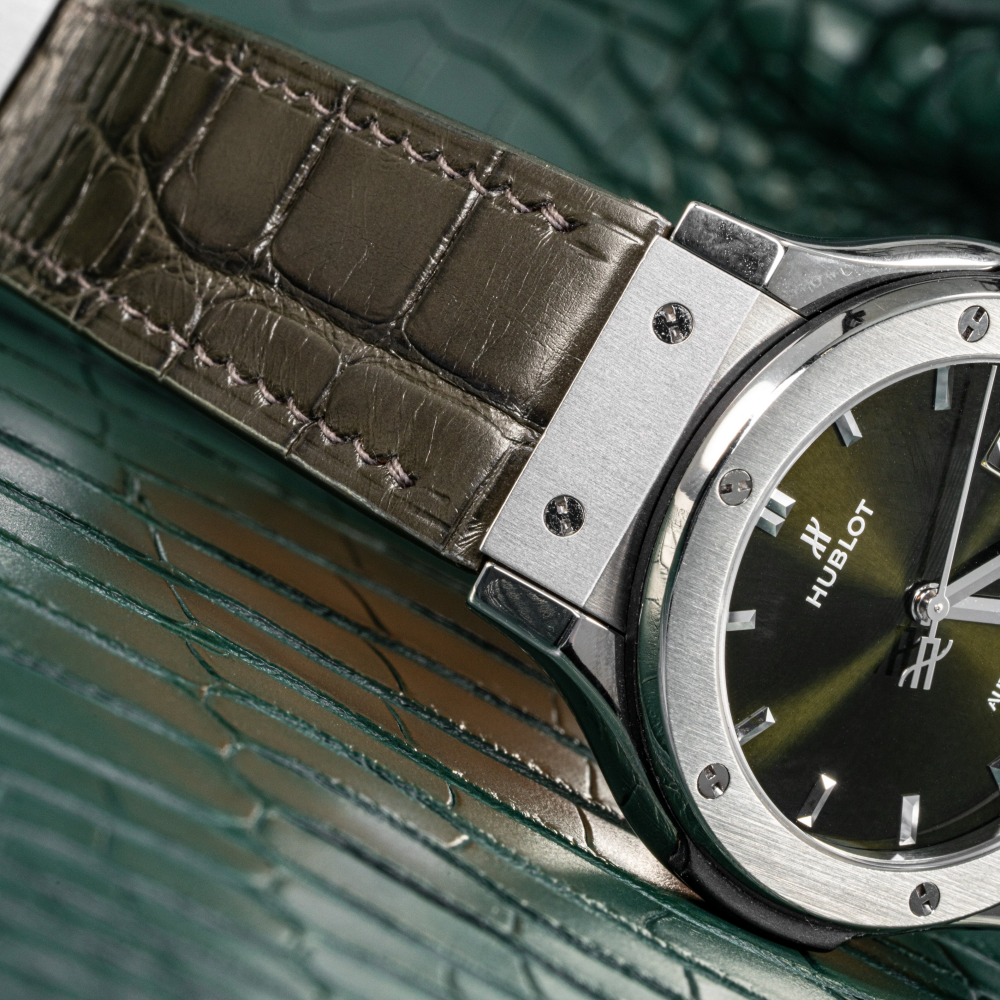 Alligator Leather Strap for Hublot Classic Fusion