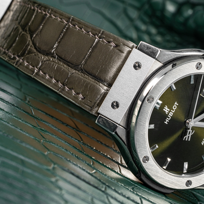 Alligator Leather Strap for Hublot Classic Fusion