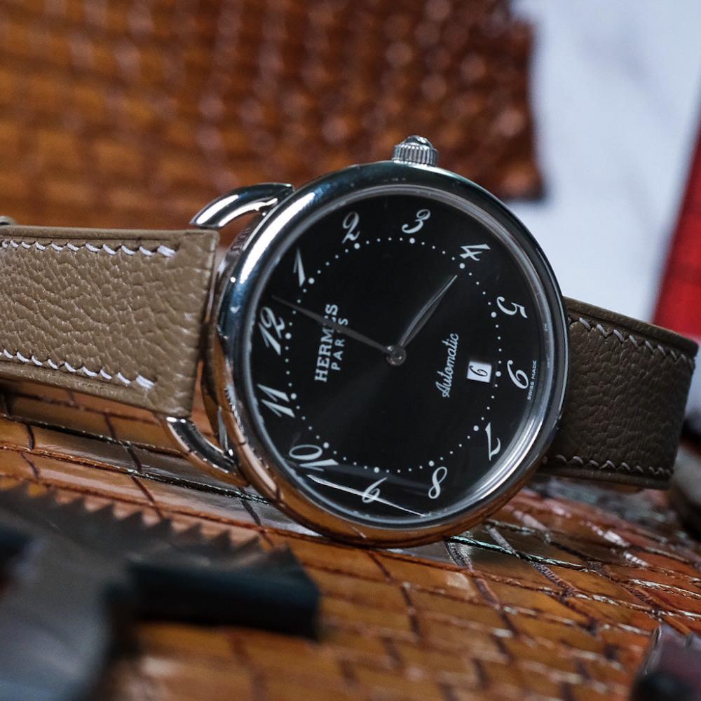 Chevre Leather Strap for Hermes Watch