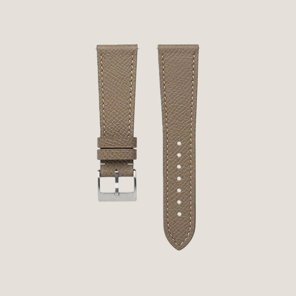 Custom Epsom Calfskin Leather Watch Strap – Handmade to Order