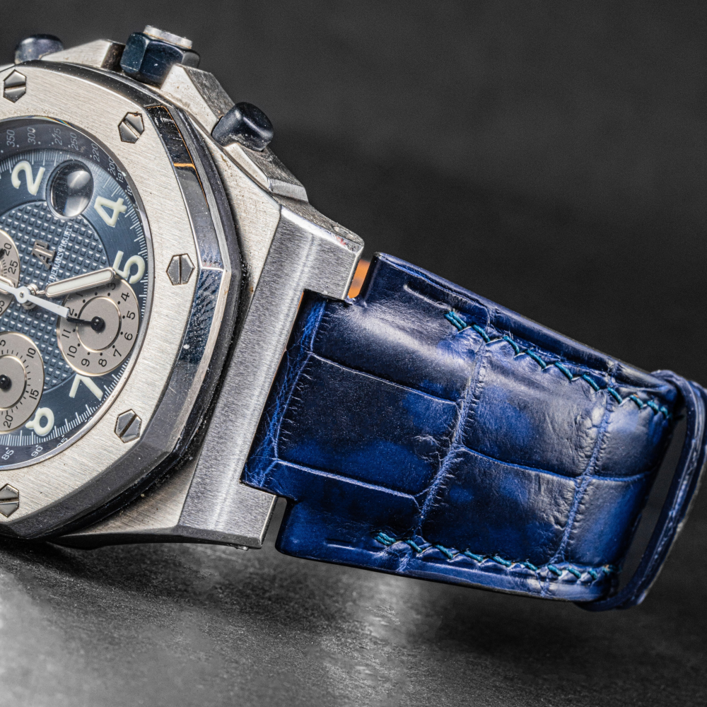 Alligator Leather Strap for AP Royal Oak Offshore 42mm