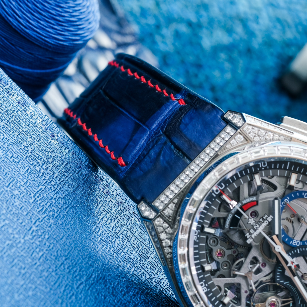 Alligator Leather Strap for Zenith