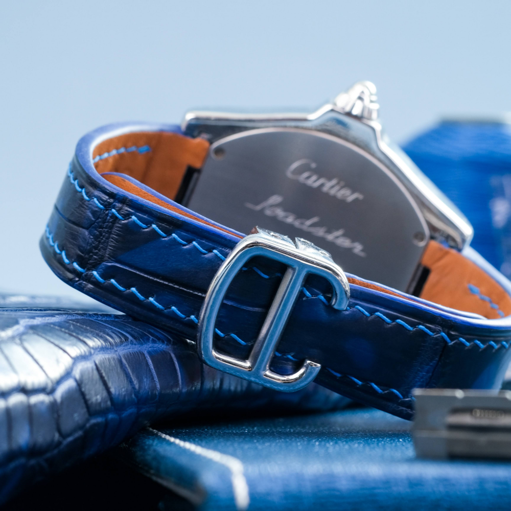 Alligator Leather Strap for Cartier Roadster