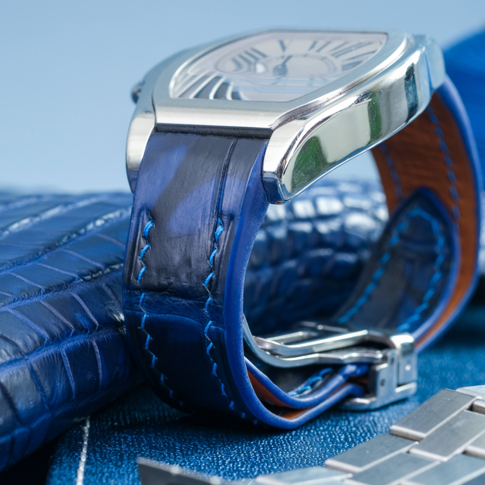 Alligator Leather Strap for Cartier Roadster