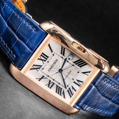 Alligator Leather Strap for Cartier Tank