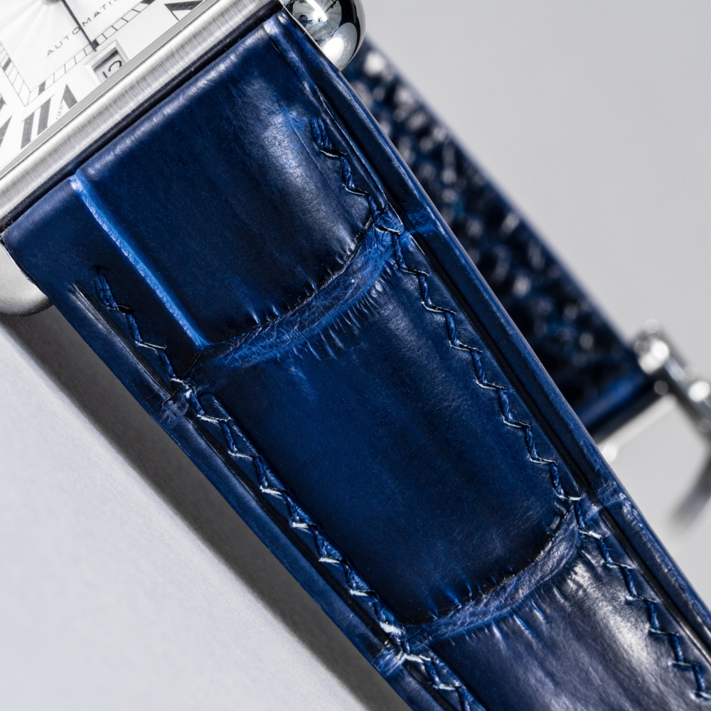 Alligator Leather Strap for Cartier Tank