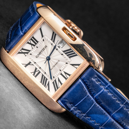 Alligator Leather Strap for Cartier Tank