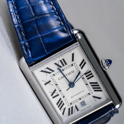 Alligator Leather Strap for Cartier Tank