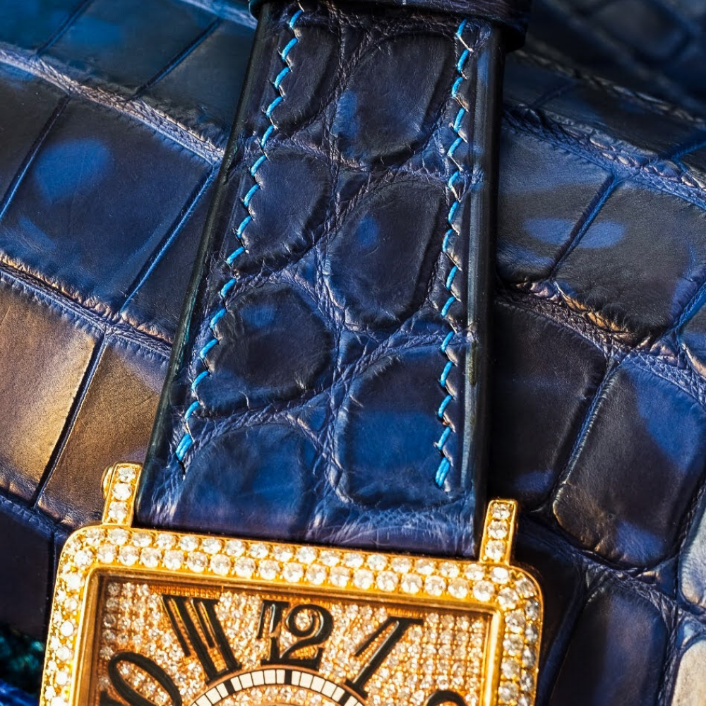 Alligator Leather Strap for Franck Muller Master Square