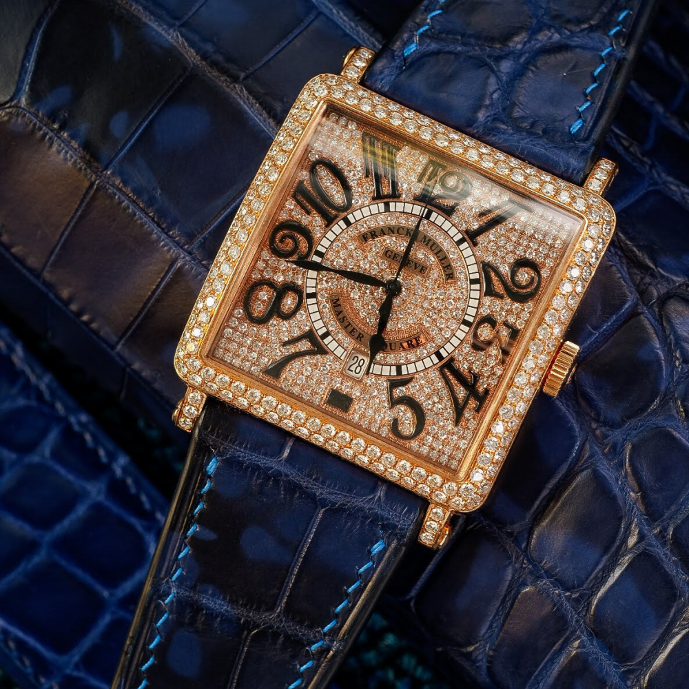 Alligator Leather Strap for Franck Muller Master Square