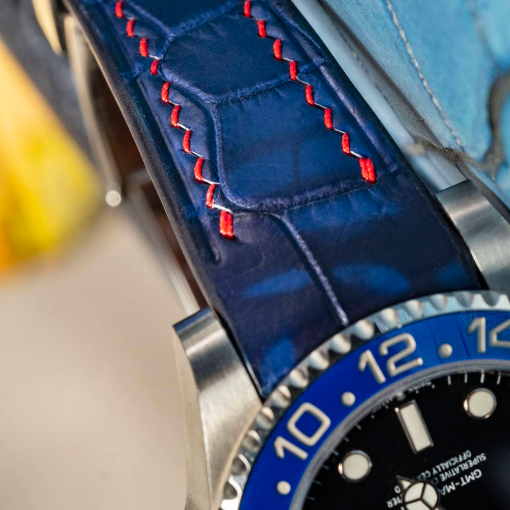 Alligator Leather Strap for Rolex GMT-Master II