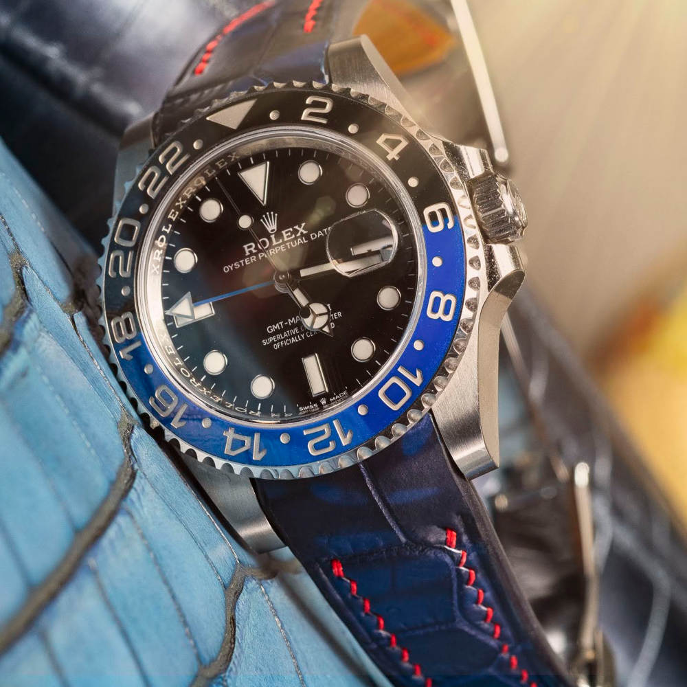 Alligator Leather Strap for Rolex GMT-Master II