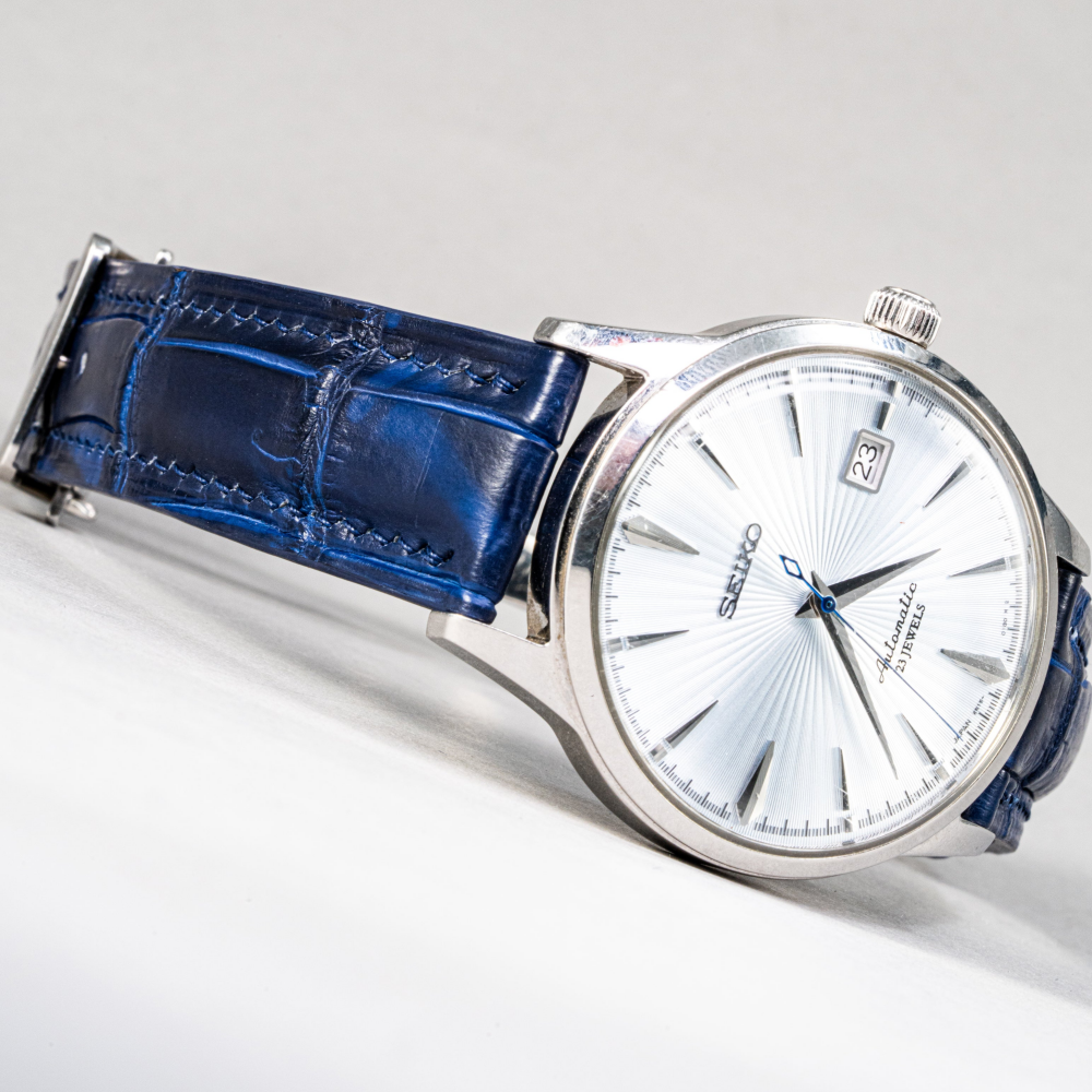 Alligator Leather Strap for Seiko