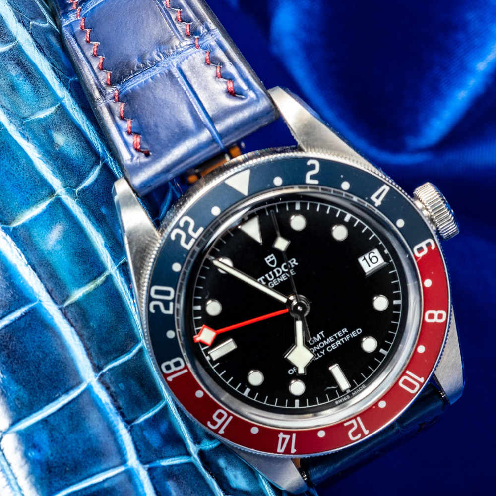 Alligator Leather Strap for Tudor Black Bay