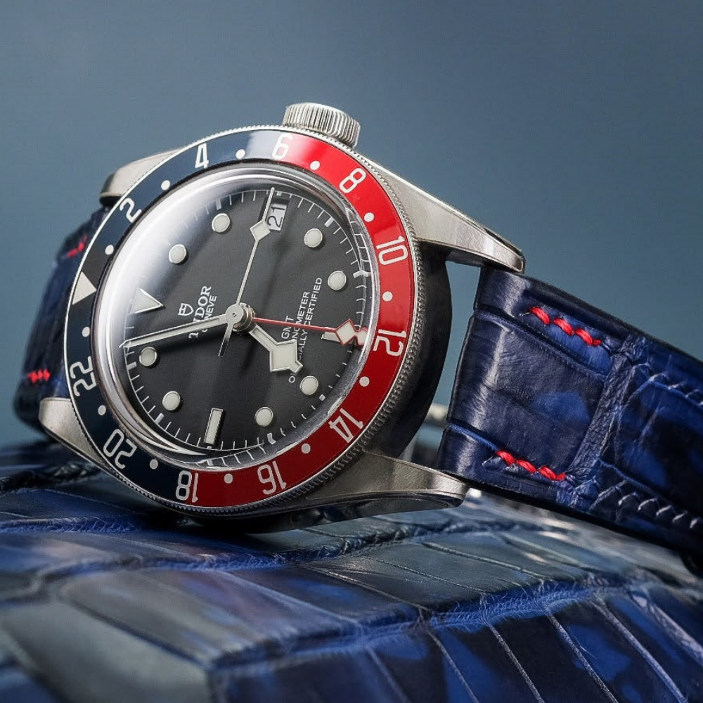 Alligator Leather Strap for Tudor Black Bay