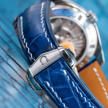 Omega Seamaster Alligator Leather Strap – Handmade Custom Fit