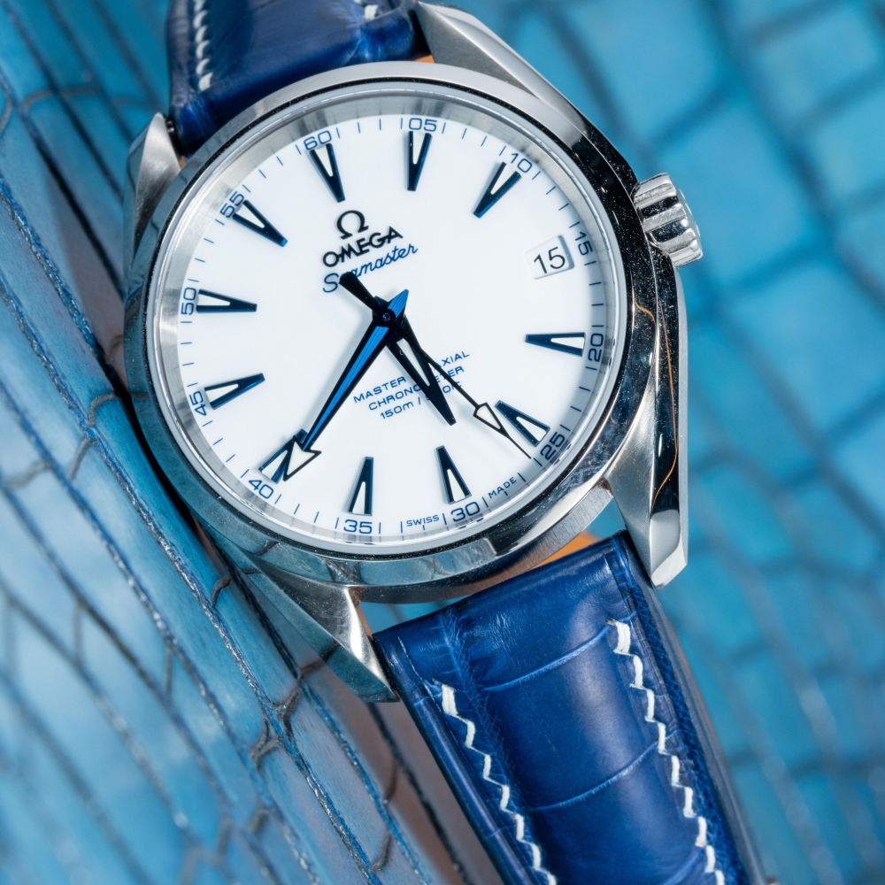 Omega Seamaster Alligator Leather Strap – Handmade Custom Fit