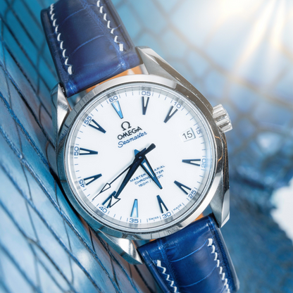 Omega Seamaster Alligator Leather Strap – Handmade Custom Fit