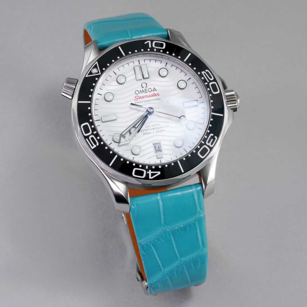 Omega Seamaster Alligator Leather Strap – Handmade Custom Fit