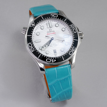 Omega Seamaster Alligator Leather Strap – Handmade Custom Fit