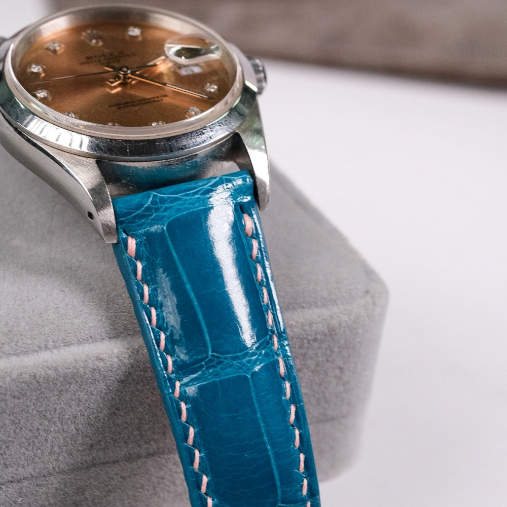 Alligator Leather Strap for Rolex Datejust