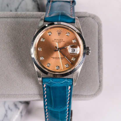 Alligator Leather Strap for Rolex Datejust