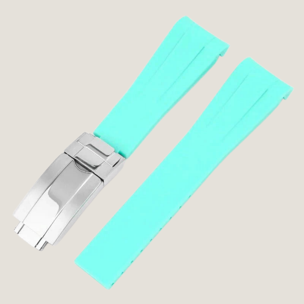 FKM Rubber Strap for Rolex Air-King Deployant Clasp
