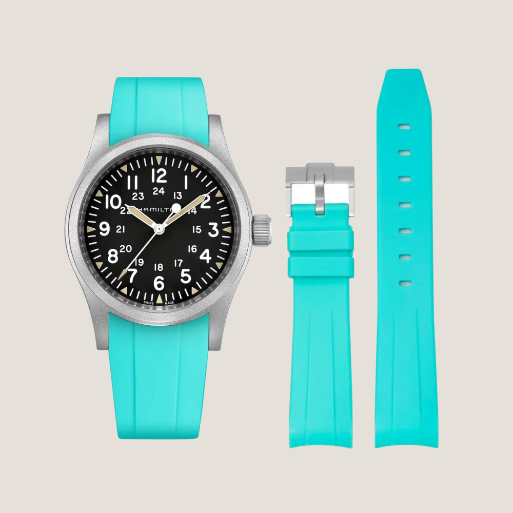 FKM Rubber Strap for Hamilton Khaki Field