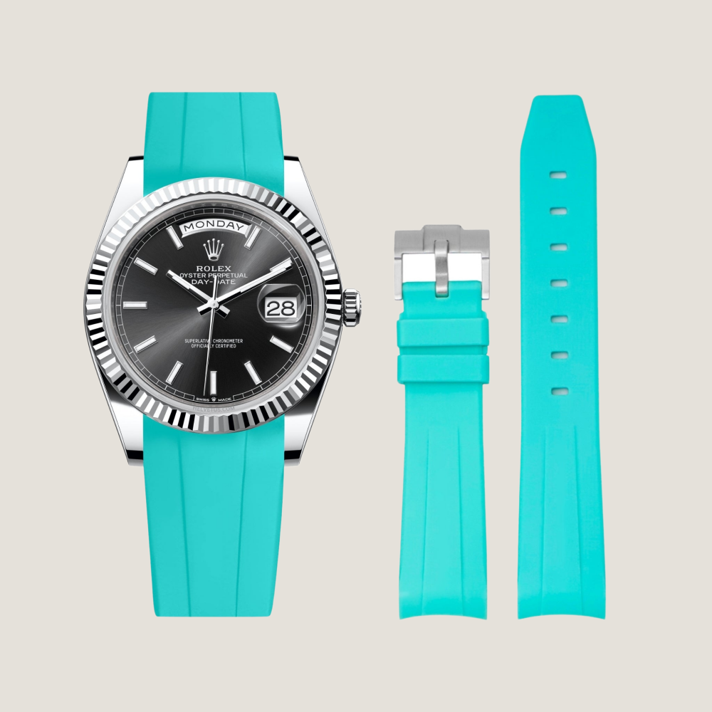 FKM Rubber Strap for Rolex Day-Date Pin Buckle