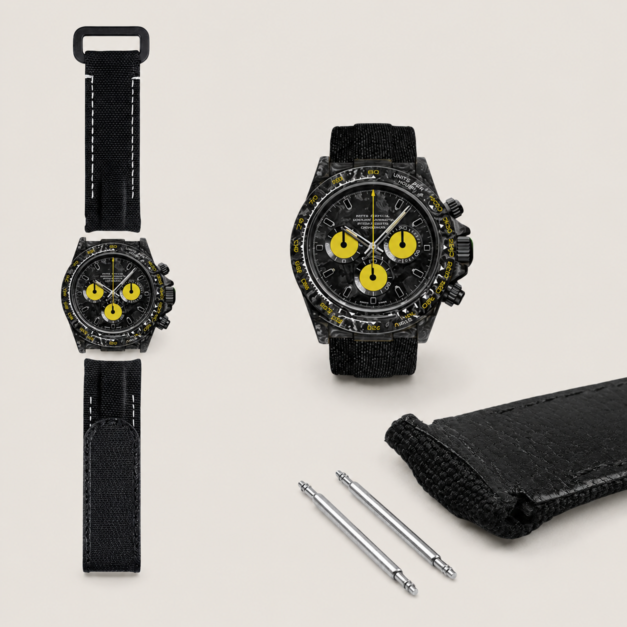 Sailcloth Velcro Strap for Rolex DIW Daytona
