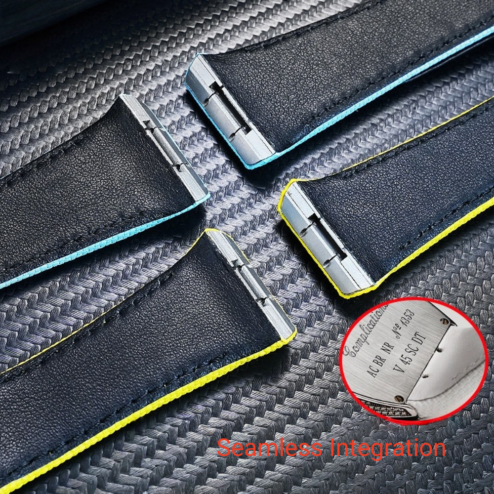 Velcro FKM Rubber Strap for Franck Muller Vanguard