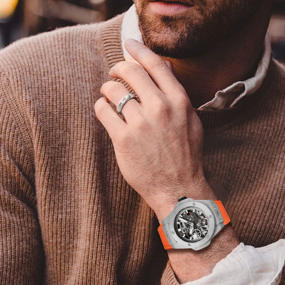 Velcro FKM Rubber Strap for Hublot