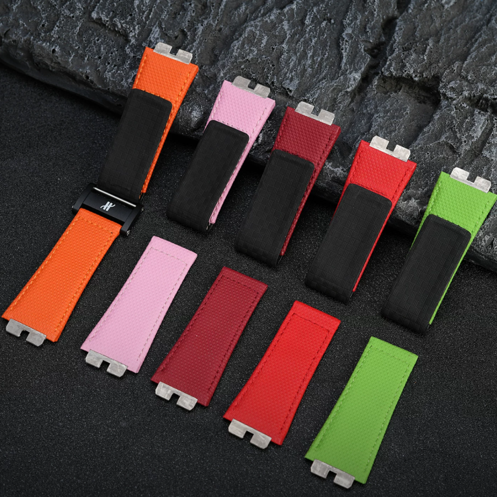 Velcro FKM Rubber Strap for Hublot