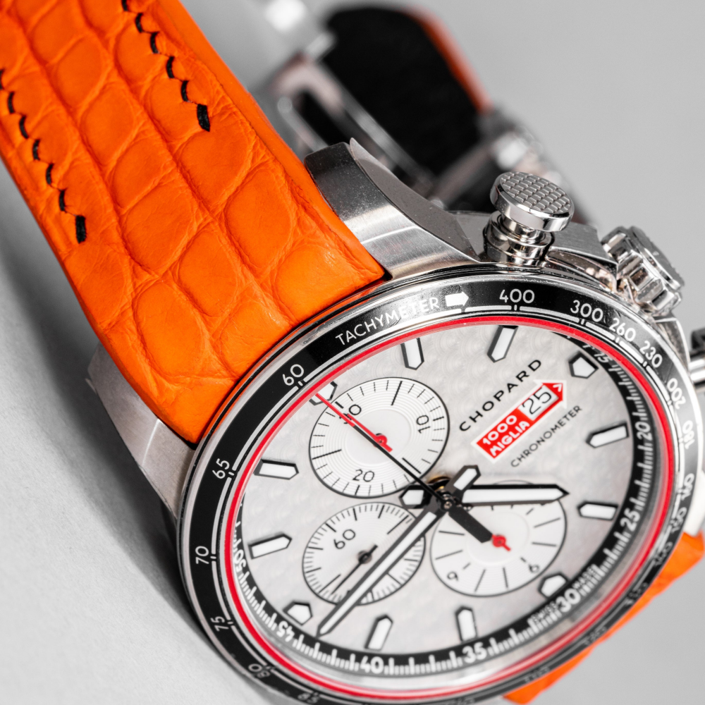 Alligator Leather Strap for Chopard Mille Miglia