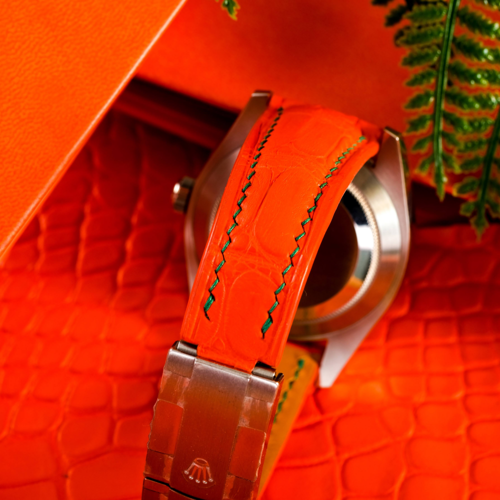 Rolex Air-King Alligator Leather Strap – Handmade Custom Fit