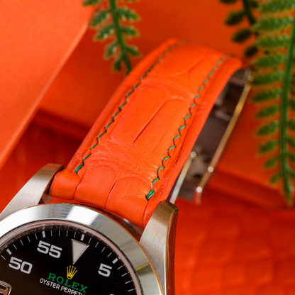 Rolex Air-King Alligator Leather Strap – Handmade Custom Fit