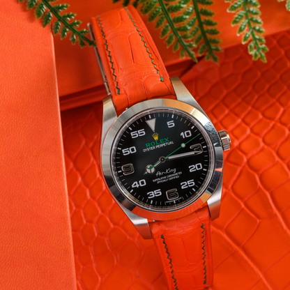 Rolex Air-King Alligator Leather Strap – Handmade Custom Fit