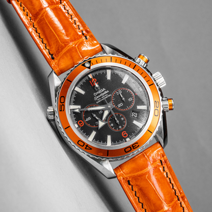 Omega Seamaster Alligator Leather Strap – Handmade Custom Fit