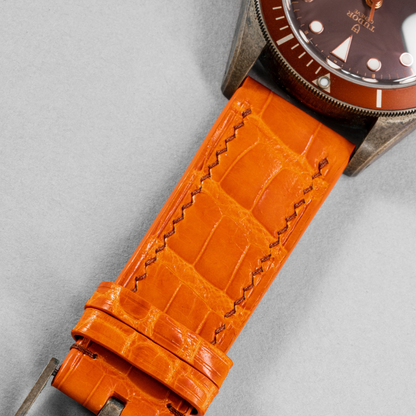Alligator Leather Strap for Tudor Black Bay