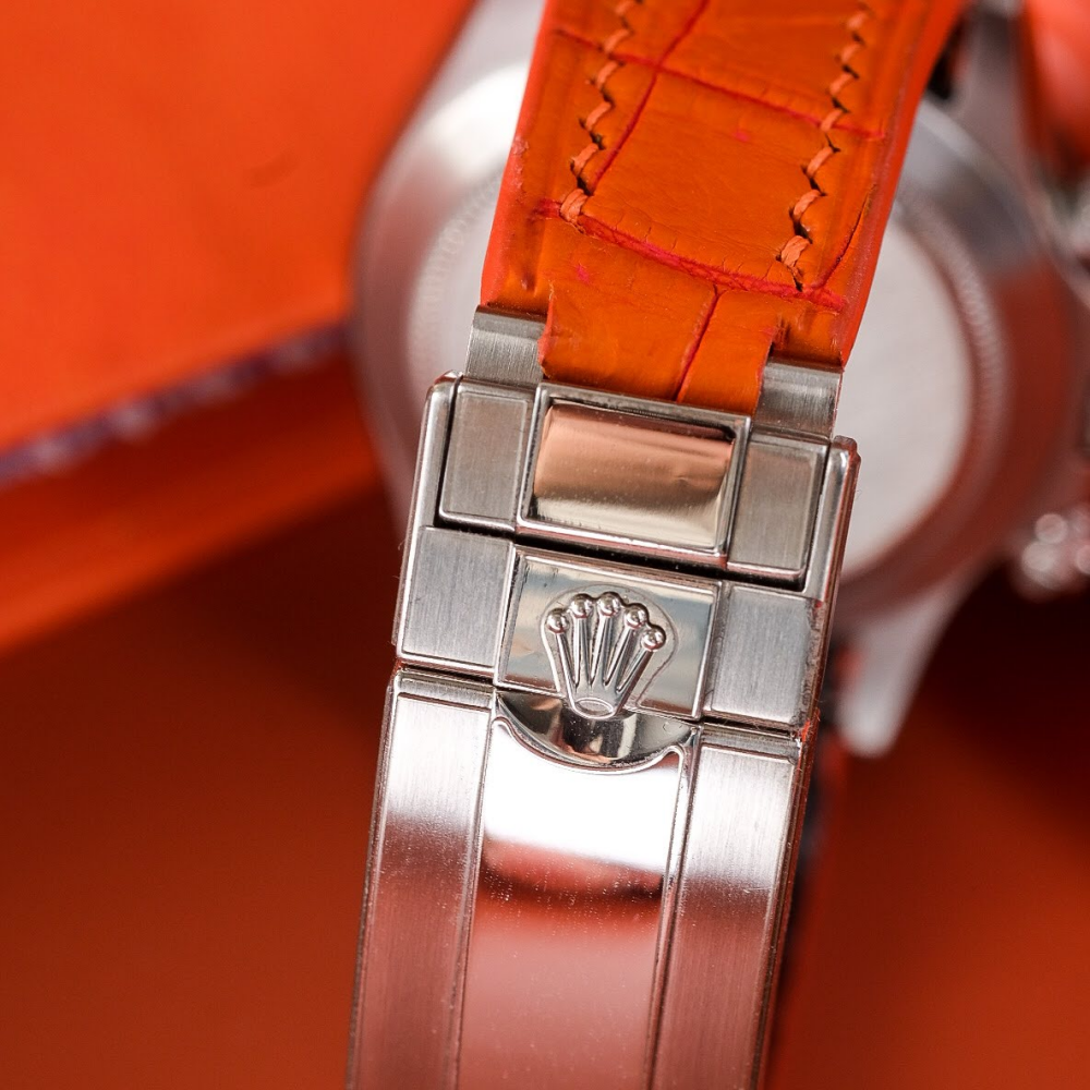 Rolex Daytona Alligator Leather Strap – Deployant Clasp Compatible