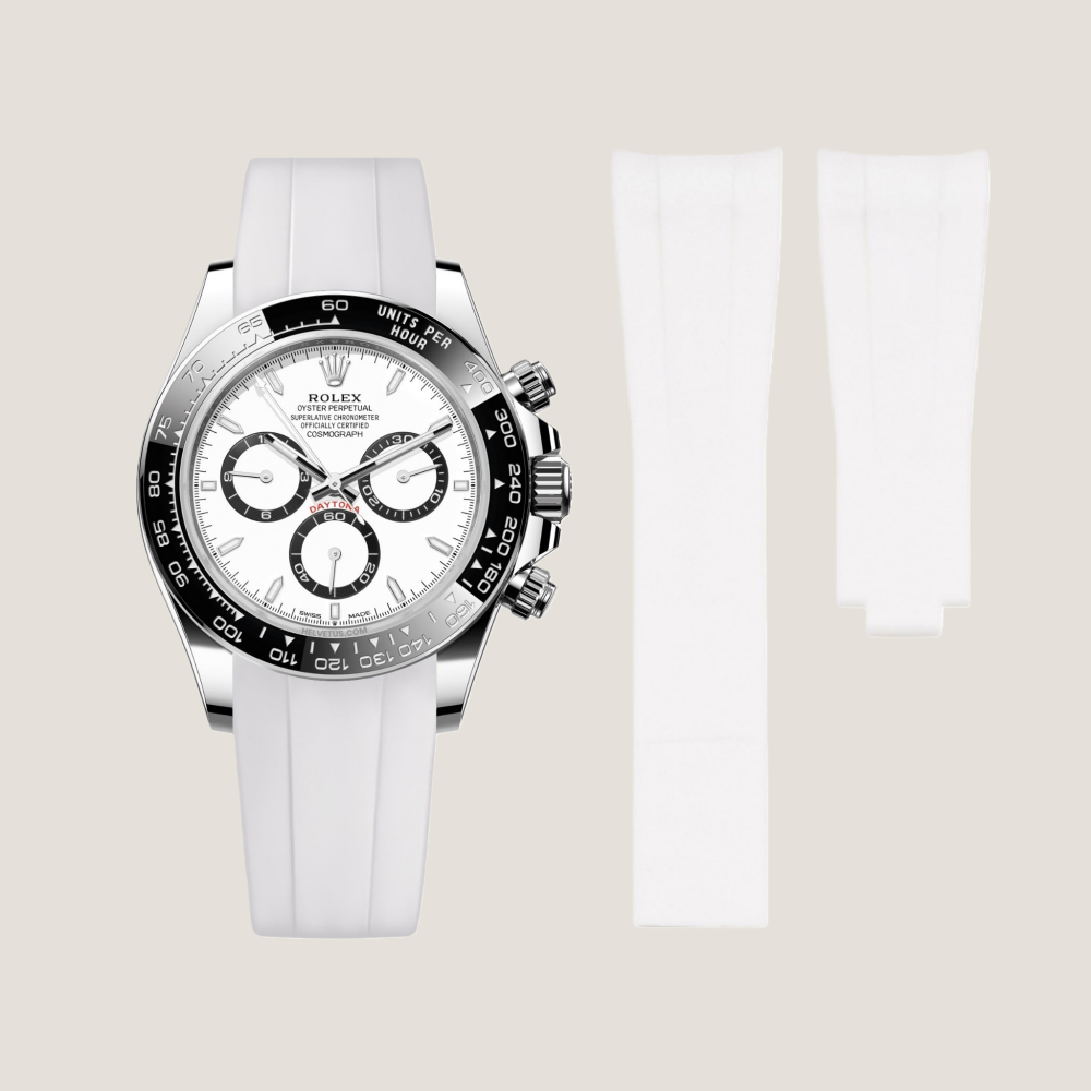 FKM Rubber Strap for Rolex Daytona Deployant Clasp