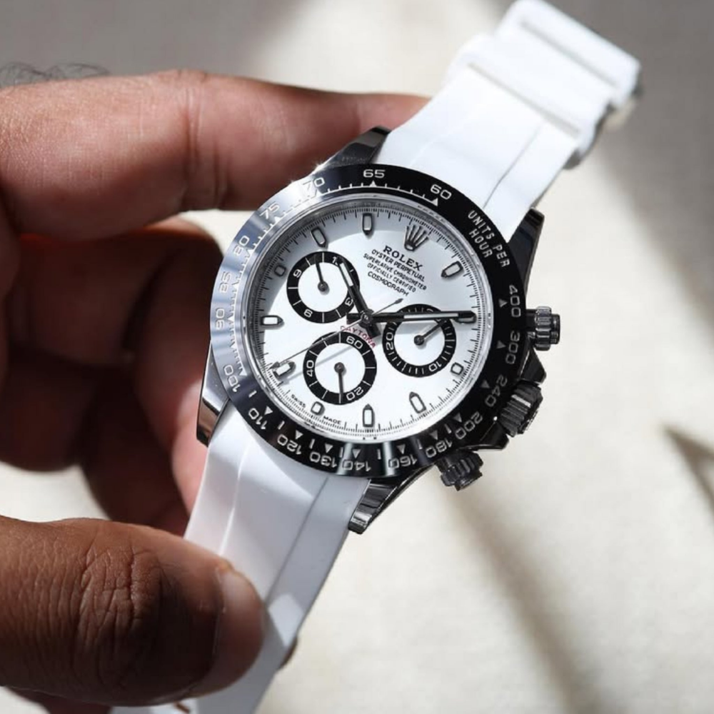 FKM Rubber Strap for Rolex Daytona Tang Buckle