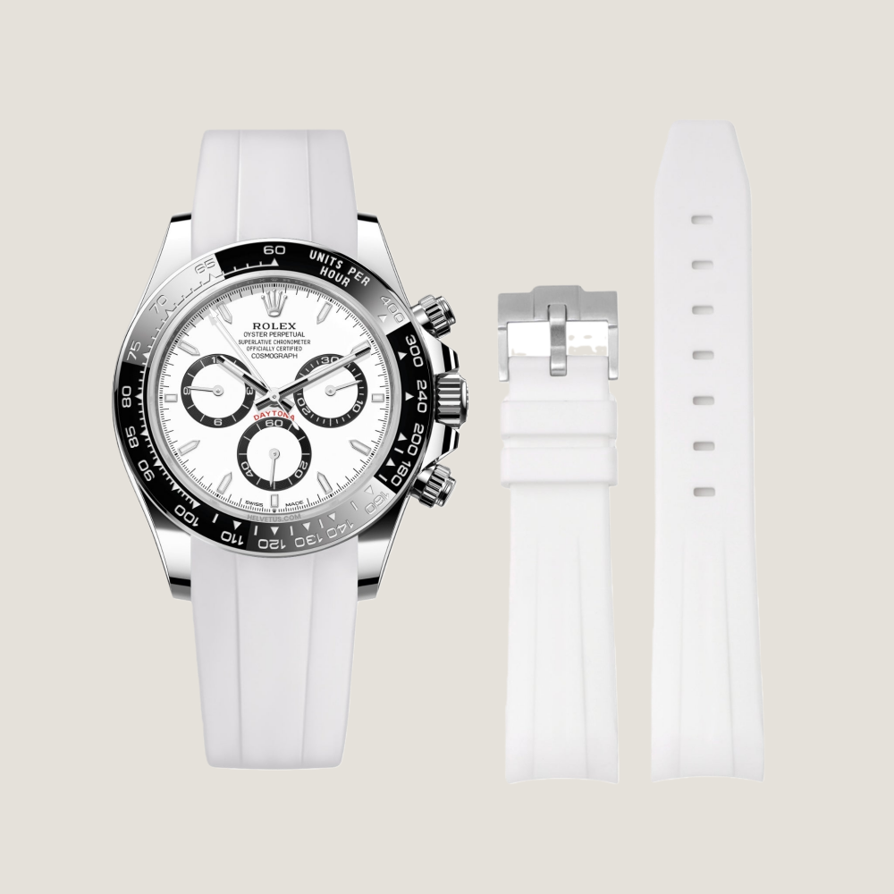 FKM Rubber Strap for Rolex Daytona Tang Buckle