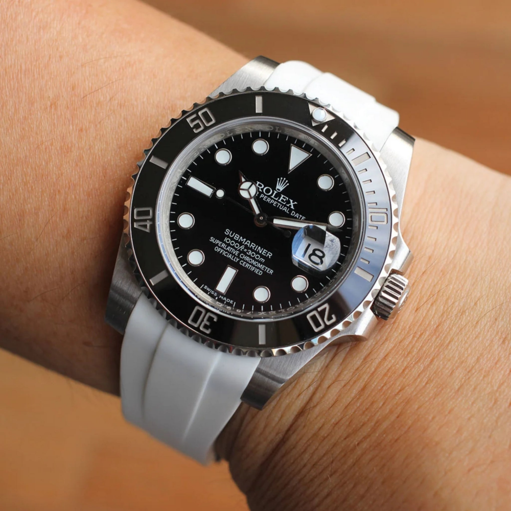 FKM Rubber Strap for Rolex Submariner Tang Buckle