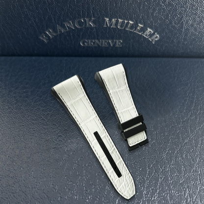 Hybrid Alligator & FKM Rubber Strap for Franck Muller Vanguard